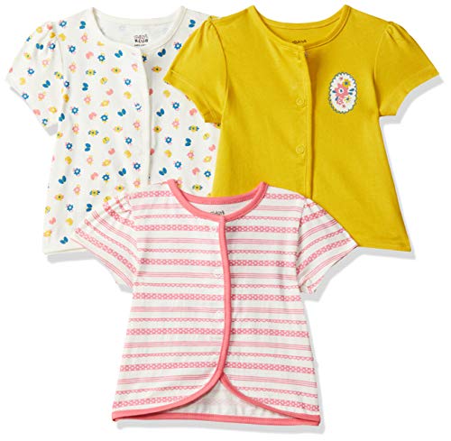Image of miniklub Infant Girls Pack of 3 Pure Cotton Jhabla