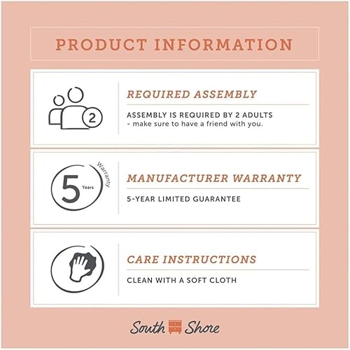 Miniatura 8 de South Shore Vito - Mesita de noche con 1 cajón color gris suave