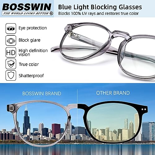 Image of Blue Light Blocking Glasses for Women /Men - 4-Pack Computer Reading /Gaming /TV /Phone Glasses, Anti-Glare