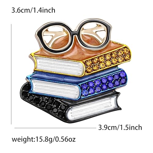 Image of Book Brooches and Pins for Women Teachers Day Gift Fashion Accessories