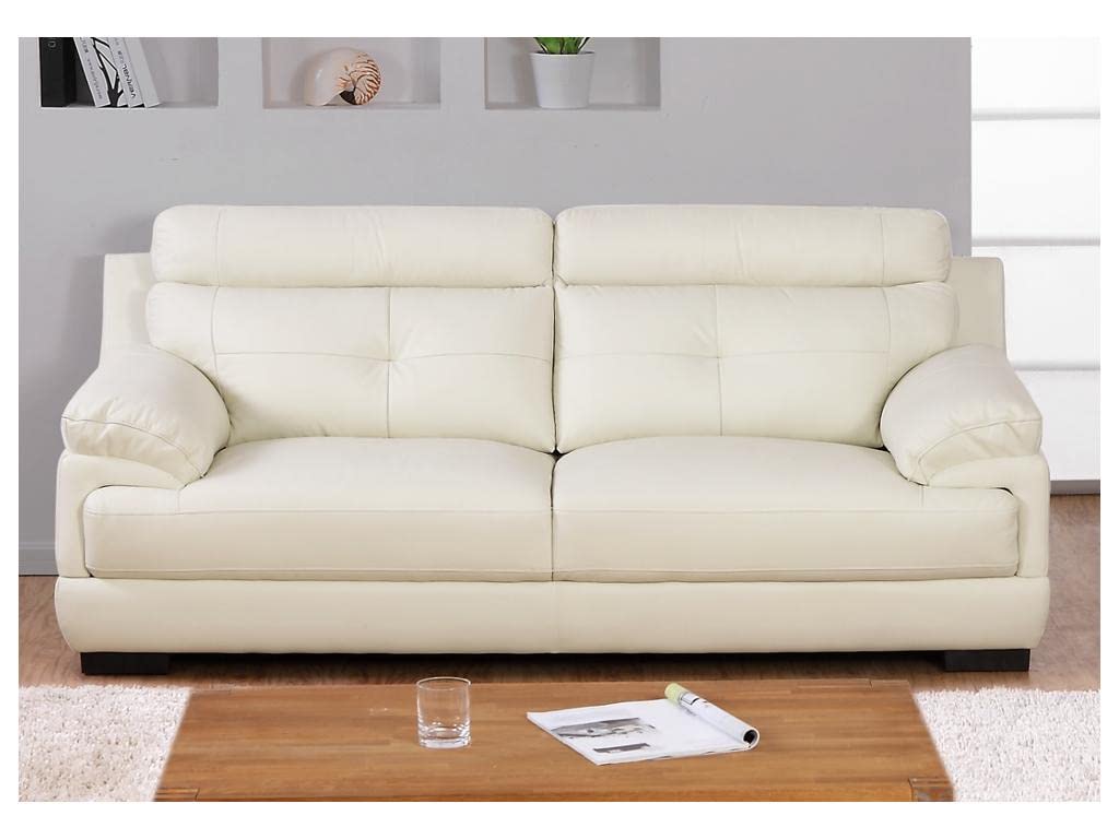 Fabrique Blossom Leatherette 3 Seater Sofa Set | Modern, Luxurious, and Comfortable Furniture for Home Office, Guests, and Living Room | Pearl White (B09STYYSXD) Amazon Price History, Amazon Price Tracker