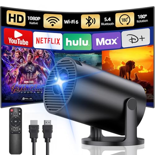 [Apps integradas] Mini Proyector Portátil, Yoton Proyector para movil con WiFi 6 y Bluetooth 5.4,...