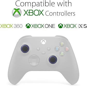 Fosmon [4] Performance thumb plugin for Analog Stick Joystick Controller PS4 | PS3 | Xbox One | Xbox One S | Xbox 360 | Wii U (Black and Blue) A1669