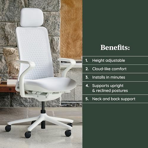 Image of Branch Adjustable Chair Headrest Attachment - Only Compatible with The Verve Chair - Experience Optimal Comfort and Support - Mist