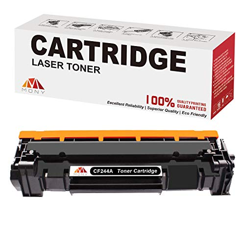 Mony Compatibile per HP CF244A 44A (1 Nero) Cartucce Toner con Nuovo Chip Aggiornato per HP Laserjet Pro M15w M15a, Laserjet Pro MFP M28a M28w Stampante