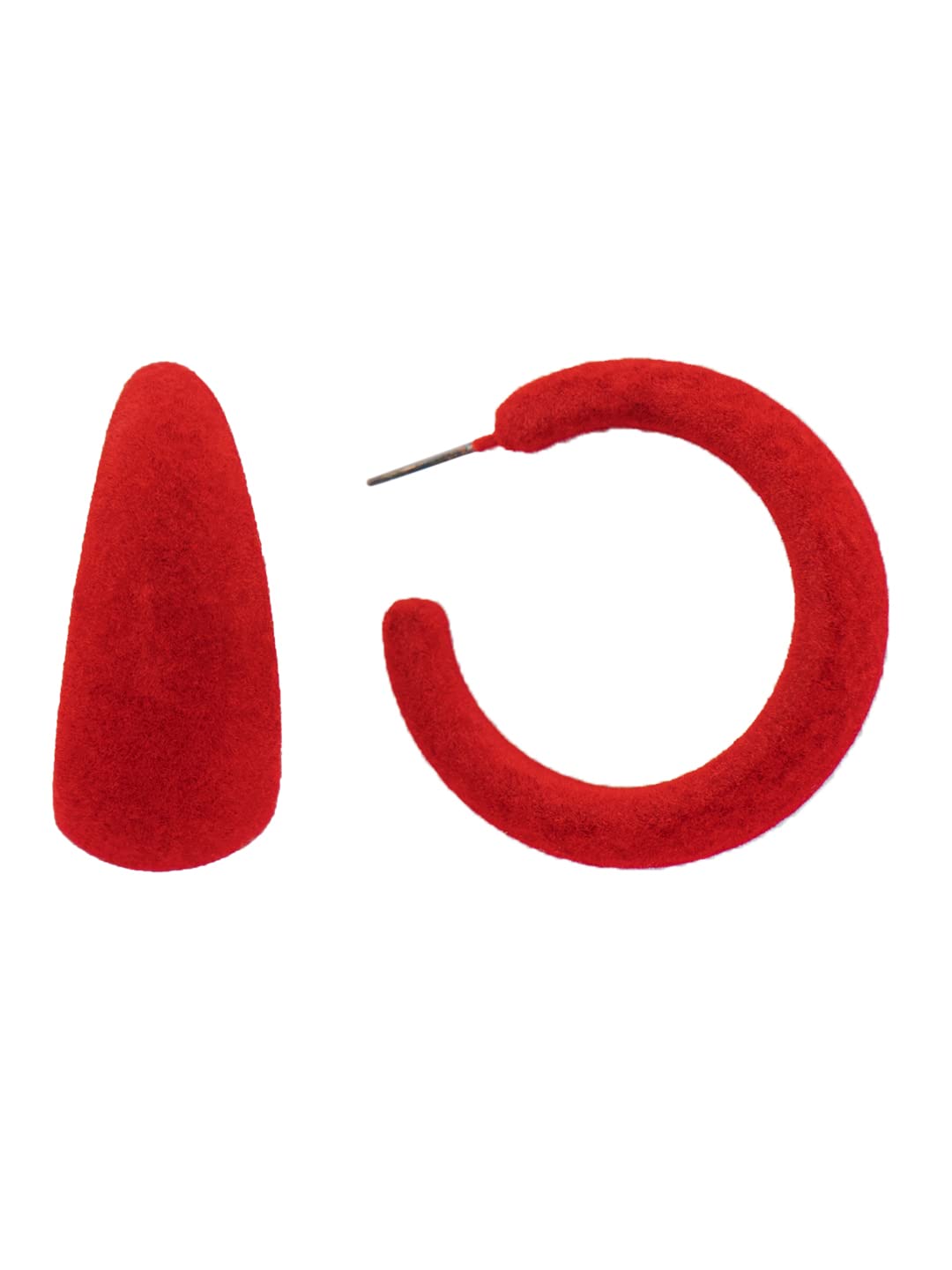 YELLOW CHIMESEarrings For Women And Girls Hoop Earrings For Girls | Red Color Hoop Earrings | Birthday Gift For Girls And Women For Wife, Free, Metal, No Gemstone