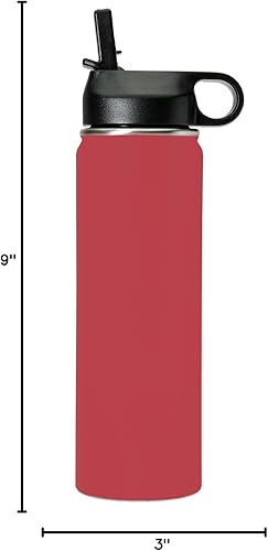 Miniatura 7 de LaserGram Personalized Water Bottle, World's Greatest Niece, Stainless Steel Double Wall Vacuum Insulated with Flip Top Straw, Custom Engraved Gift