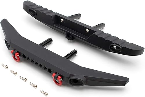 LCX Racing 110th RC Crawler Car DIY Nylon Conjunto de Parachoques Delantero y Trasero para TRX4 TRX6 SCX10 II III PRO Gen7 Gen8 Gen9, Piezas y