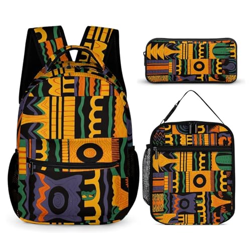 Sac à dos de voyage ethnique africain et sac à dos de sport complet