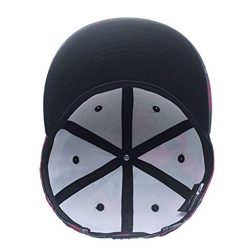 Image of Quanhaigou Snapback Hat for Men Women,Hip Hop Style Colorful Flat Bill Hats Teens Adjustable Baseball Cap