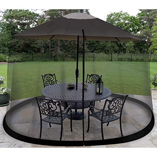 LXYZ Zanzariera per ombrellone, Goditi Le necessità all'aperto Ombrellone da Esterno Schermo Zanzariera Insetto Rete da Giardino a Rete, 275 cm 220 cm