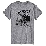 Ford - 1911 Model T Delivery Car Ford Motor Co Logo - Men's Short Sleeve T-Shirt - Size Large Athletic Heather