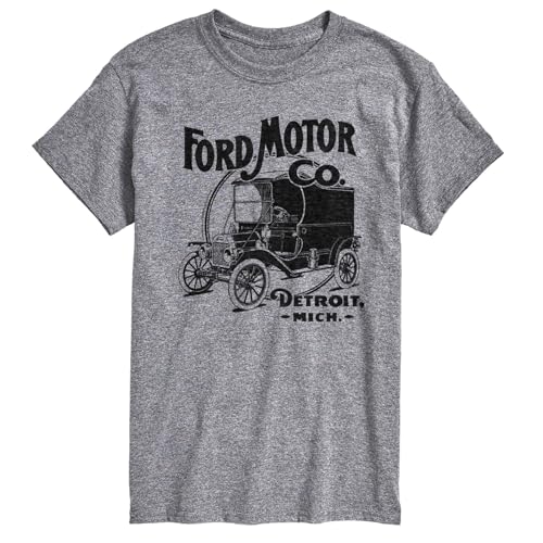 Ford - 1911 Model T Delivery Car Ford Motor Co Logo - Men's Short Sleeve T-Shirt - Size Large Athletic Heather