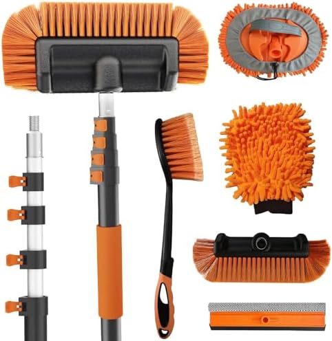 Buyplus 18FT Reach Car Wash Brush with Long Handle - Car Cleaning...