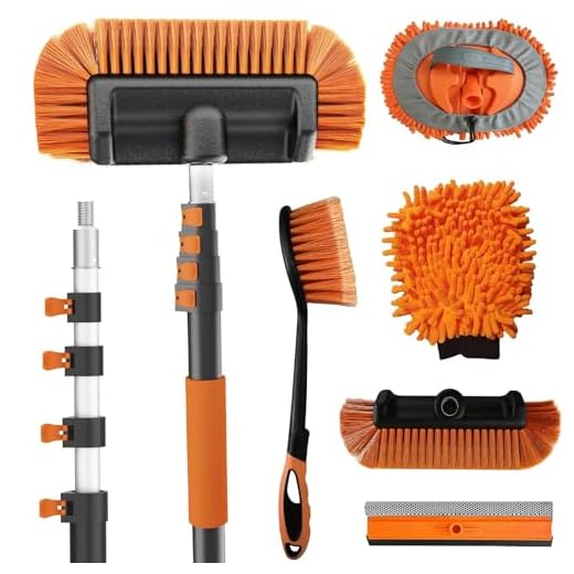 Best way to wash a car without a pressure washer Buyplus 18FT Car Wash Brush Kit