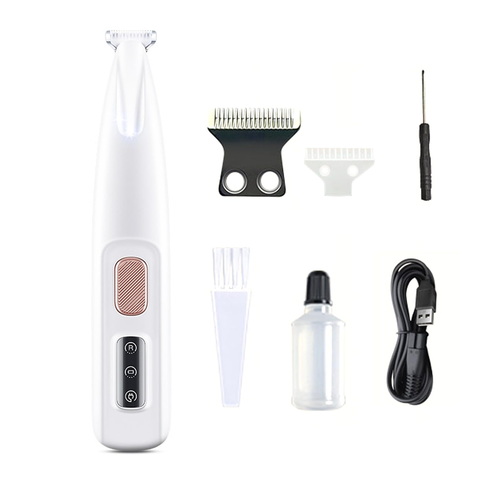 Tondeuse Patounet,Patounet Tondeuse Pour Chat – Tondeuse Électrique De Précision Ultra-Silencieuse, Lames Sûres Et Hypoallergéniques, Ne Blessera Pas Votre Chat, Rechargeable