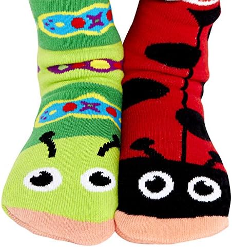 PalsCool Outdoor Mismatched Animals Kids Socks, Durable & Cozy Pairs for Boys and Girls, Funny, Crazy, & Funky, 1 Pair