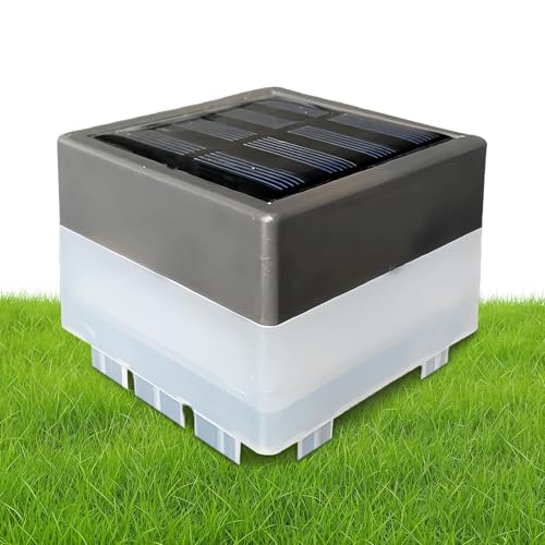 Genérico Solar Post Lights | Waterproof Landscape Garden Postt Lamp | Wooden Fence Gardenn Decking Patio Yard Decoration | for Wood/Vinyl, Deck Patios, Gardening Decor,Black