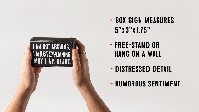 Primitives By Kathy Distressed Green Box Sign - 8x3 Inch 'Stays At The Lake' Decor