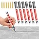 Fugenstift Grau, 6 Stück Fugenstift Fugenmörtel Bad Wasserfest Fugenstift Anthrazit mit Ersatzspitze Lackstift Stift Fugen Reparatur Marker Reparaturstift, Fliesen Bodenfliesenfuge Küchen Badezimmern