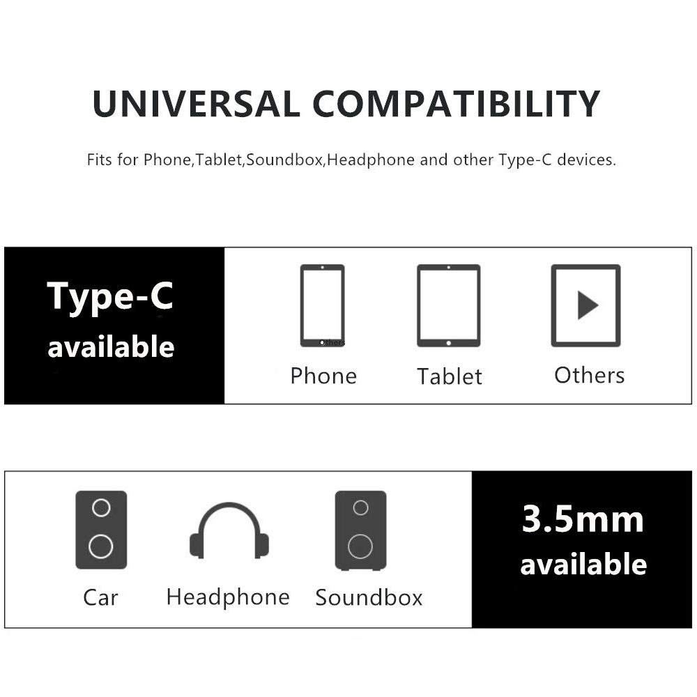 Cable Adaptador Tipo-C A AUX Audio / 3.5MM / Adapter Cable