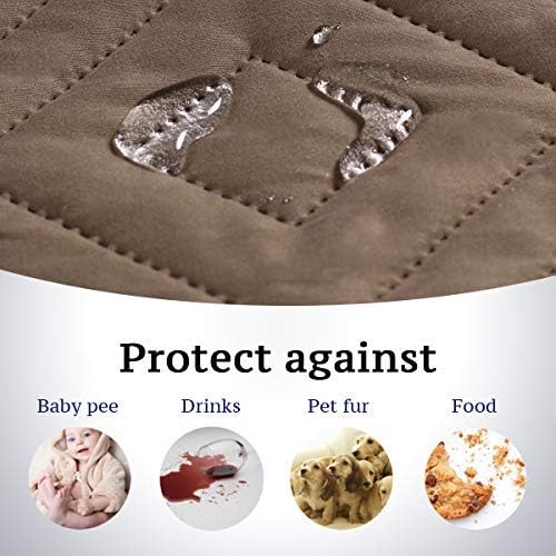 Miniatura 3 de H.VERSAILTEX Funda reversible para silla, protector de muebles, funda de sofá antideslizante, resistente al agua, correas elásticas de 2 pulgadas,