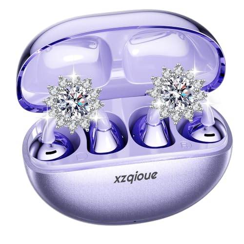 Image of Jewelry-Inspired Clip On Earbuds,Comfortable Fit Open Ear Clip-On Headphones,Wireless Bluetooth Ear Cuff Headphones for Women,Removable Clip EarBuds Accessories