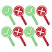 Yardwe Reusable Dry Erase Voting Paddles 8-Pack Classroom Hand Signals True False Answer Boards Portable Auction Judge Tools for Games and Student Activities 11.61X5.90In