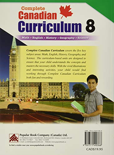 Complete Canadian Curriculum 8 (Revised & Updated): A Grade 8 integrated workbook covering Math, English, History, Geography, and Science - Image 2