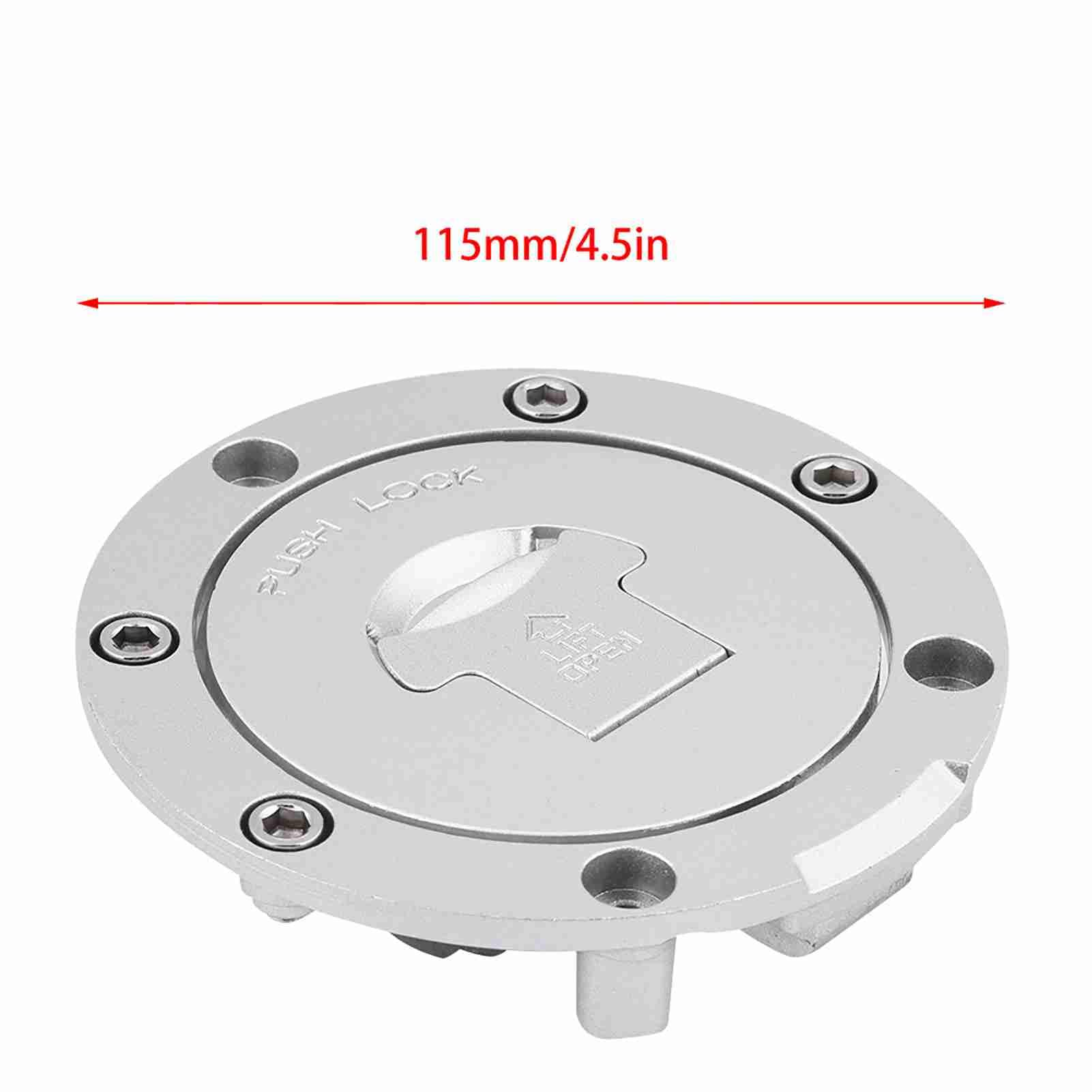 Qiilu Brandstoftank Cover, roestvrij staal brandstof Gas Tank Automotive Brandstof Tank Lock Sleutels voor CBR600RR 2003-14 CBR600F4 F4i 2001-2006 Qiilu Brandstoftank Cover, roestvrij staal brandstof Gas Tank Automotive Brandstof Tank Lock Sleutels voor CBR600RR 2003-14 CBR600F4 F4i 2001-2006