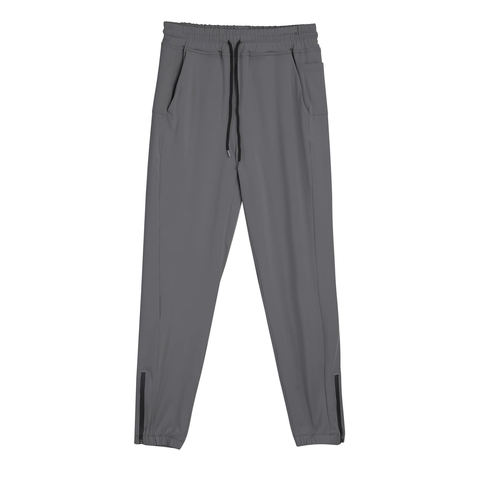 Generisch Pantaloni da corsa da uomo, traspiranti, per il tempo libero, elasticizzati, ad asciugatura rapida, da allenamento, da trekking, funzionali