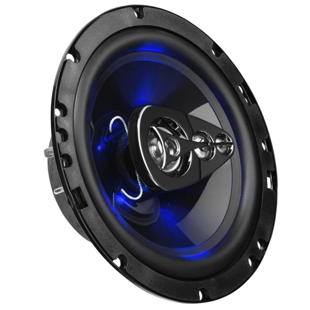 2 Altavoces Compatible con Boss Audio Systems BE654 BE 654 coaxial 4 vías 6.5" 16.5 cm 150 vatios rms 300 vatios máx 4 ohmios suspensión de Goma, un par