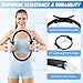 GINMIC Pilates Equipment, Pilates Kit for Women Home Workouts, at Home Pilates Set with Pilates Ring, Pilates Ball, Long and Loop Resistance Bands, Pilates Socks, Massage Ball, Guide & Bag