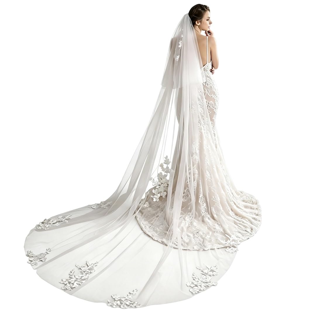 Voile de mariée 269 cm pour shooting photo en studio de mode