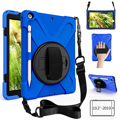 ZenRich New iPad 10.2 Case 2019, iPad 7th Generation Case with Pencil Holder