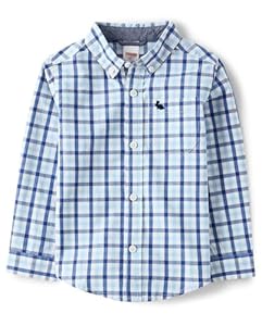 Gymboree Jungenhemd 3037 Kariert Blau-Weiß