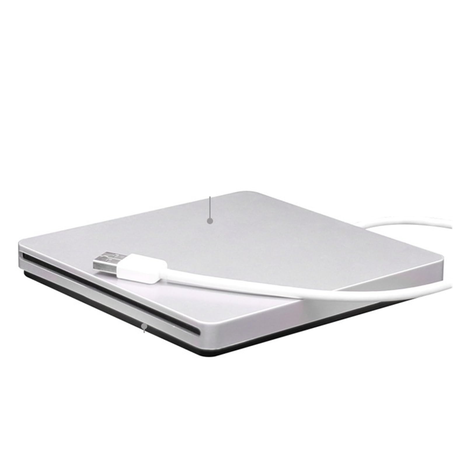 Aspirazione USB Unità DVD Esterna Masterizzatore CD Mobile Esterno For Computer Salvaspazio(SilverUSB)