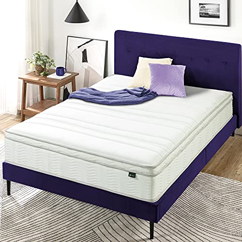 Image of Zinus 12 Inch Foam and Spring Mattress, Twin, CertiPUR-US Certified Foams, Mattress in A Box, White