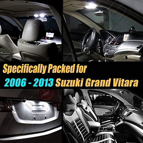 Kit de 12 bombillas LED interiores 6000K para Suzuki Grand Vitara miniatura 2