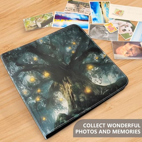 Álbum de Fotos Autoadhesivo DIY Scrapbook Álbum Cuentos de Hadas Árbol Brillante Encuadernador de 3 Anillas Libro de Fotos 40 Páginas 8x10 para Recuerdos miniatura 5