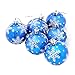 Produktbild samLIKE 6 Stücke Weihnachtskugeln Baubles Party Weihnachtsbaum Dekorationen Hängen Ornament Decor (blau)