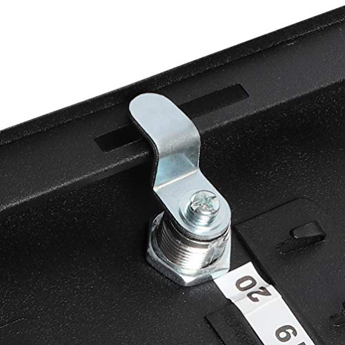 Image of Decaller Large Key Cabinet Wall Mount With 48 Hooks, Key Organizer, 11 4 /5 inch x 9 1 /5 inch x 3 inch
