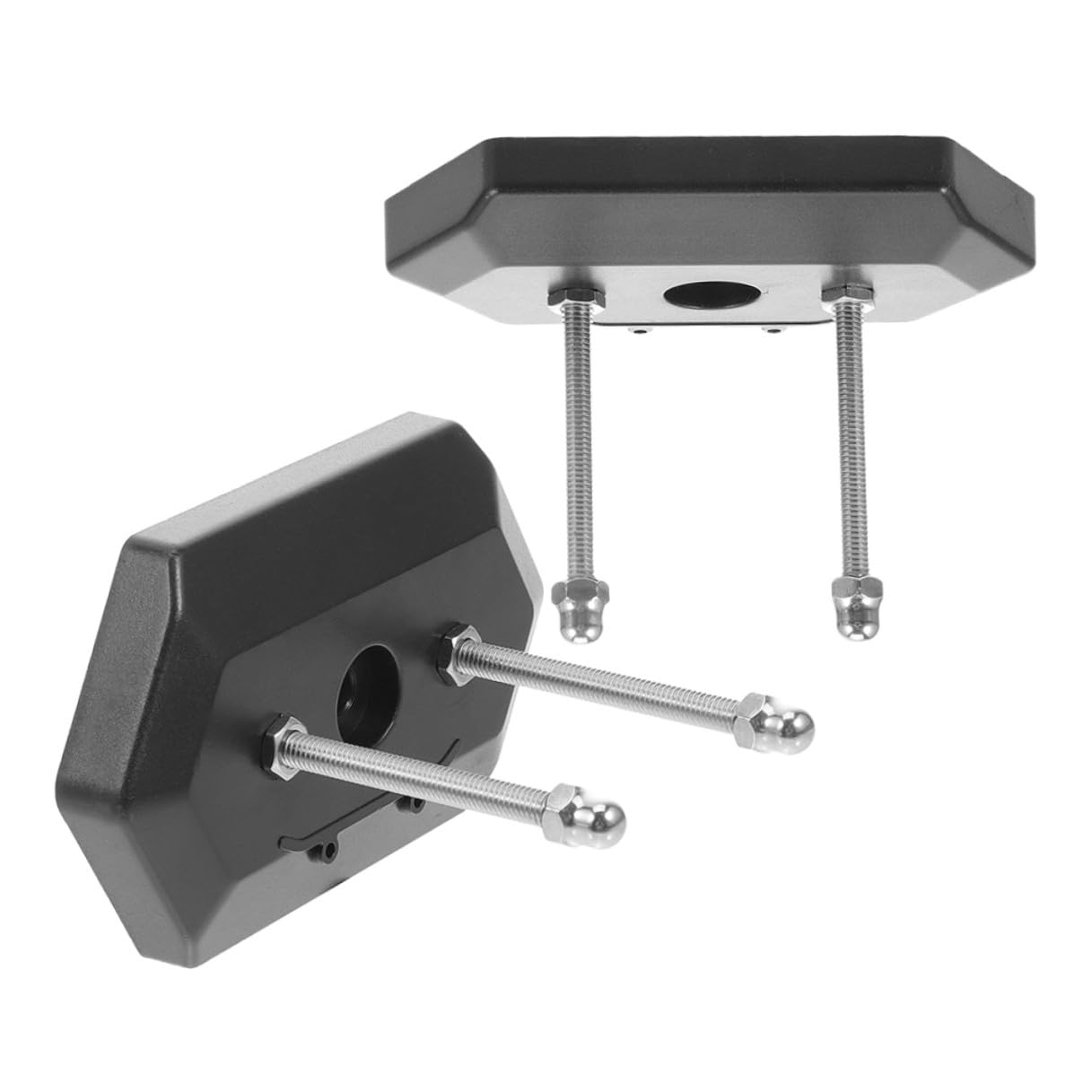 Cabilock Soporte para Patinetas Suelo de Abs Negro, 2 Piezas Instalación Fácil y Uso Versátil para Exhibición y Almacenamiento de Skateboards