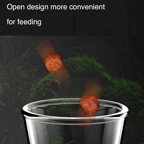 Miniatura 3 de Tubo y plato de alimentación de camarones 2 en 1, bandeja de tubo de alimentación de camarones de cristal transparente para pecera, acuario y