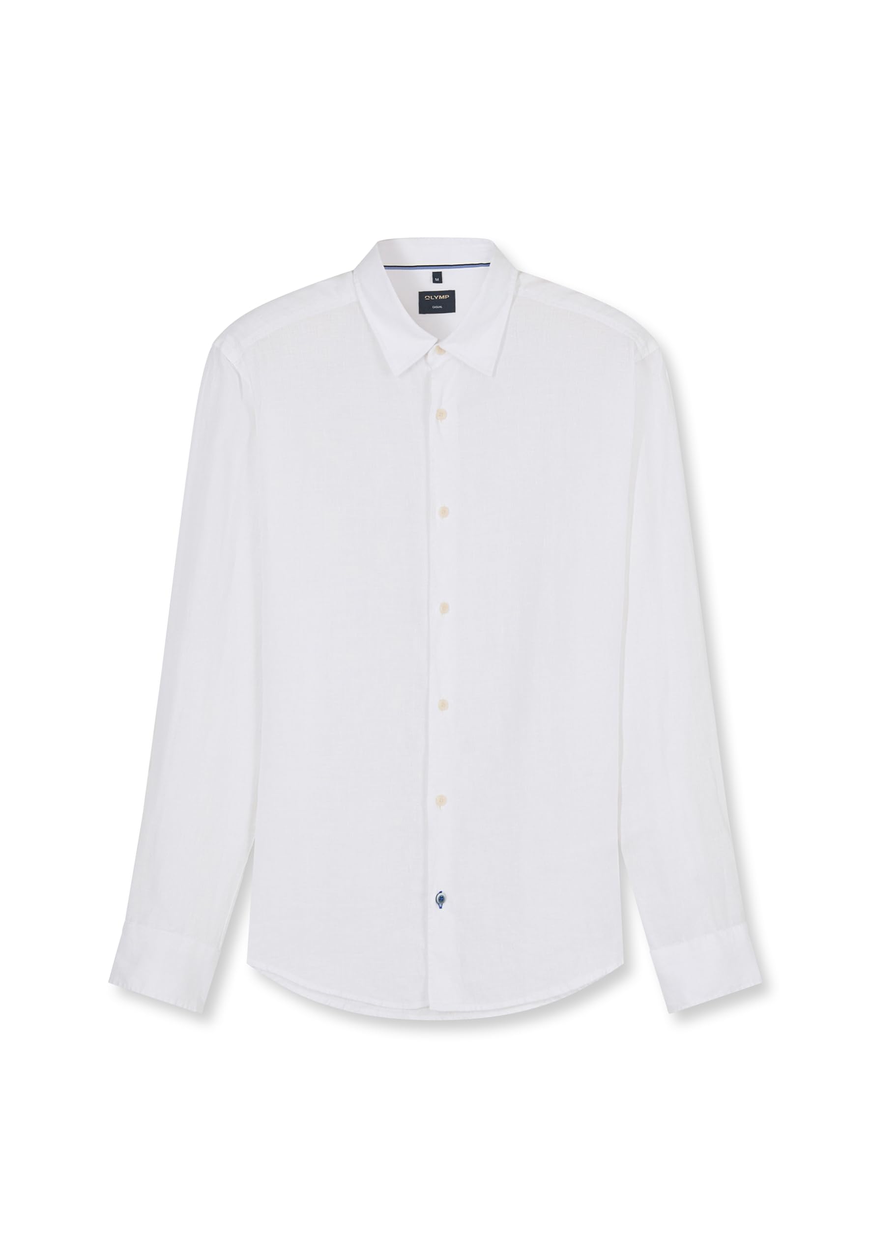 OLYMP Camisa casual para hombre de manga larga 404014, monocolor, 059, informal, 22, cuello Kent