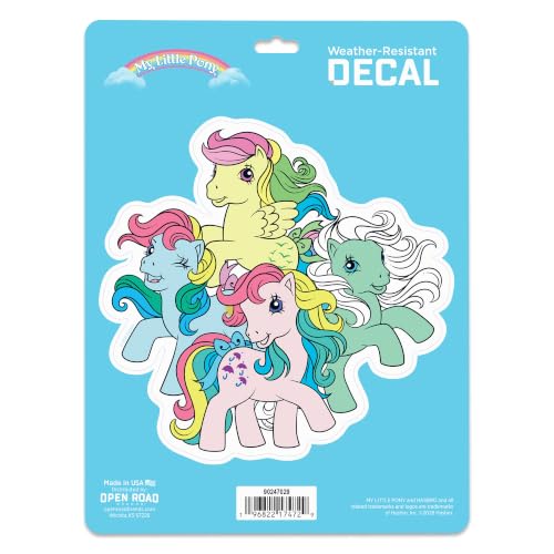 Image of Hasbro My Little Pony Adhesive Vinyl Decal | Colorful Pony Sticker for Laptop or Water Bottle