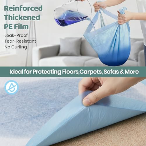 Image of Gimars XL 6-Layer Ultra Absorbent 1200ml 48-Hour Leak-Proof Dog Pee Pads, Quick Dry Extra Large Puppy Pads for Puppy Training, Senior & Incontinent Dogs, Cats, Overnight Use, 28 inchx34 inch, 50 Count