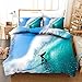 WENYA Letni fajny zestaw pościeli niebieski surf ocean natura alpejska poszewka na kołdrę i poszewka na poduszkę z mikrofibry chłopiec mężczyzna (styl 2, podwójny 200 x 200 cm)