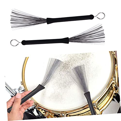 Set de 7 piezas accesorios para batería con baquetas y cepillos miniatura 6