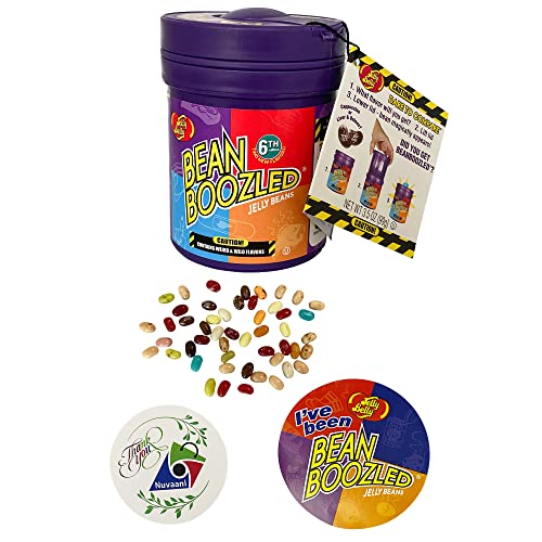 Jelly Belly Bean Boozled Mystery Bean Jelly Bean Dispenser, 6th Edition, Fun For The Whole Family | Assorted Flavors, 3.5-oz | One BeanBoozled and Thank You Sticker Jelly Belly Bean Boozled Mystery Bean Jelly Bean Dispenser, 6th Edition, Fun For The Whole Family | Assorted Flavors, 3.5-oz | One BeanBoozled and Thank You Sticker